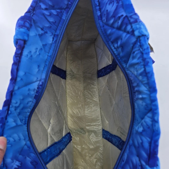 Rima NWT Insulate Blue Beach Bag attached pouch, scrunchy & full sized wrap - Picture 9 of 10